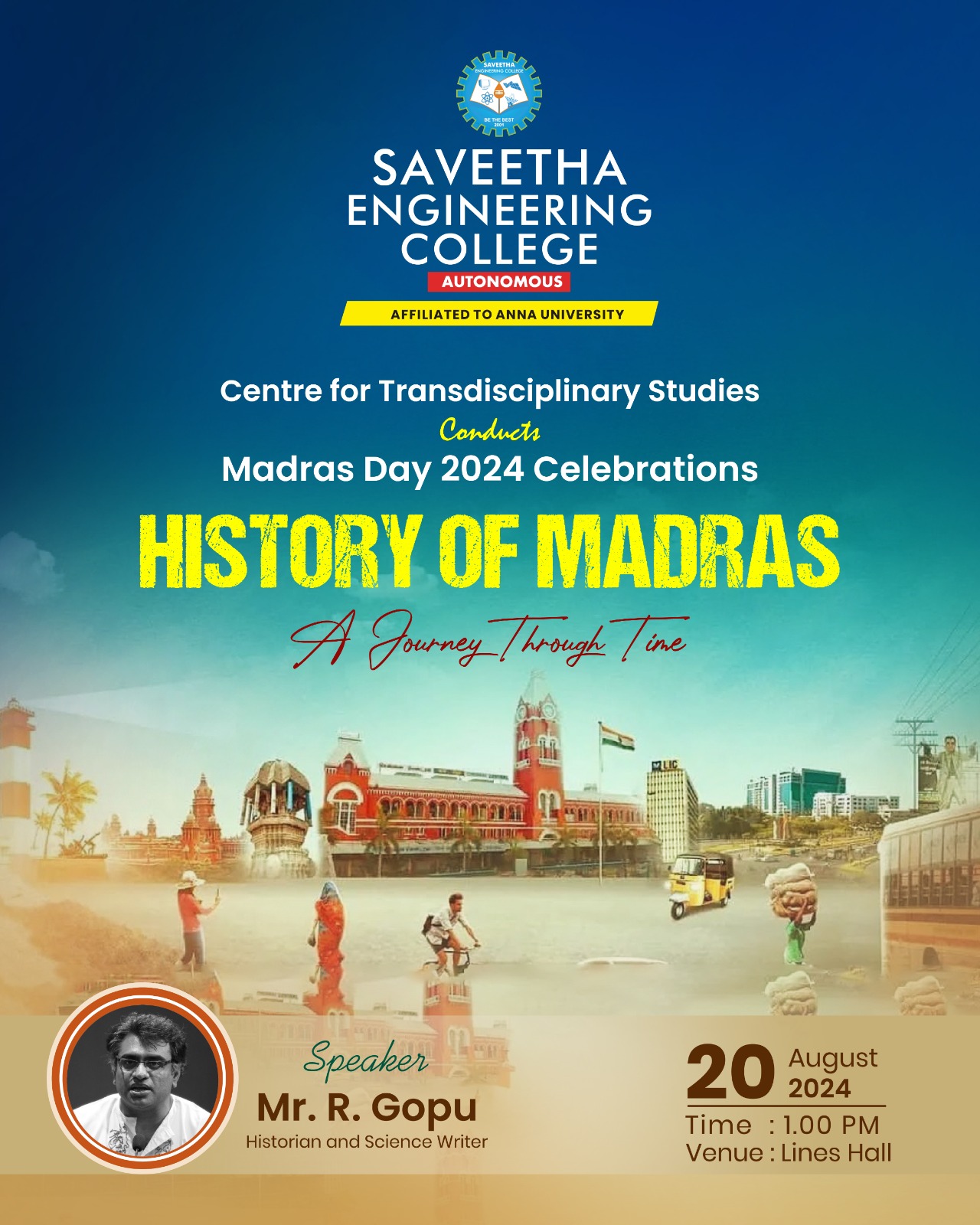 Madras Day Celebration at Saveetha Engineering College 2024