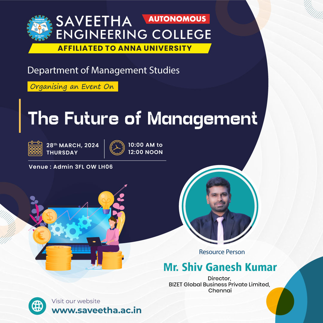 The Future of Management - Saveetha Engineering College